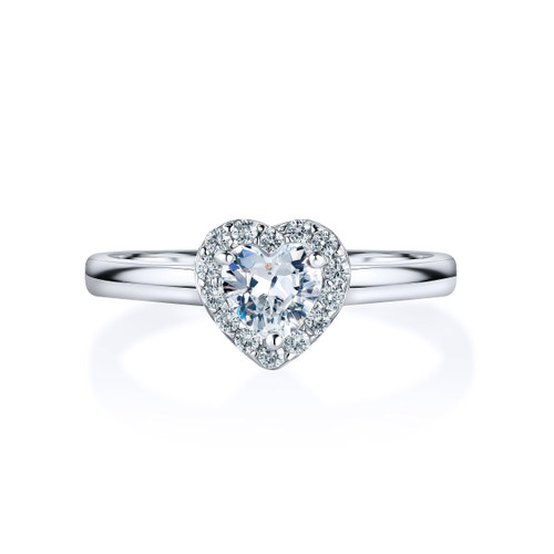 PORI JEWELERS 925 Sterling Silver Heart Halo Ring | Heart Stone Ring for Women | Heart Promise Rings for Her (6) PORI JEWELERS 925 Sterling Silver Heart Halo Ring | Heart Stone Ring for Women | Heart Promise Rings for Her (6)