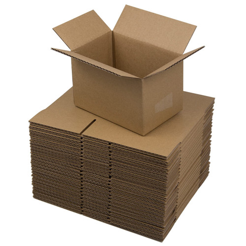 SUNLPH Shipping Boxes 6x4x4 Inches Small Corrugated Cardboard Boxes, 25 Pack