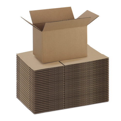 CRUGLA 6x4x4 Shipping Boxes Set of 25, Corrugated Cardboard Mailing Packaging Moving Box for Small Business
