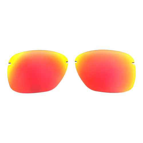 Walleva Replacement Lenses for Oakley Tailhook Sunglasses - Multiple Options Available (Fire Red Mirror Coated - Polarized)
