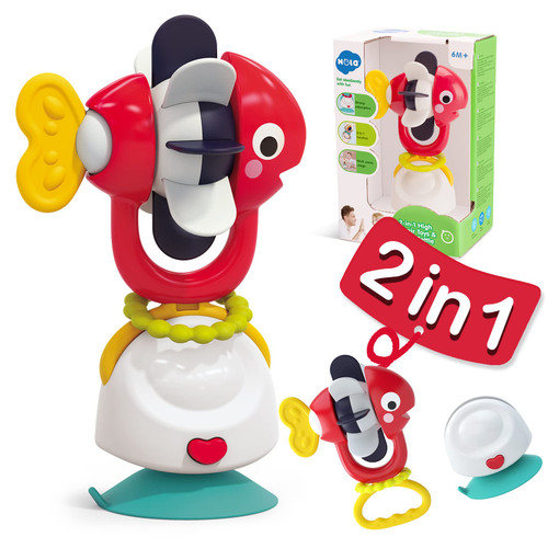 HOLA Baby High Chair Toys & Rattle Station with Suction Cup, 2-in-1 Developmental Tray Toy for Early Learning, Newborn Toy Gifts for 6, 9, 12, 18, 24 Months, 1 2 Year Olds, Boys Girls, Fish HOLA Baby High Chair Toys & Rattle Station with Suction Cup, 2-in-1 Developmental Tray Toy for Early Learning, Newborn Toy Gifts for 6, 9, 12, 18, 24 Months, 1 2 Year Olds, Boys Girls, Fish