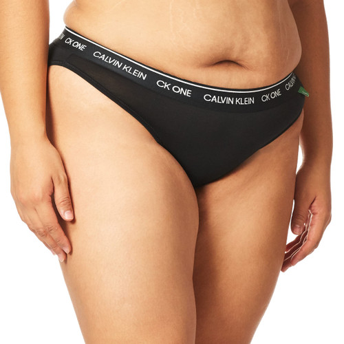 Calvin Klein Women's CK One Recycled Bikini Panty, Black, S