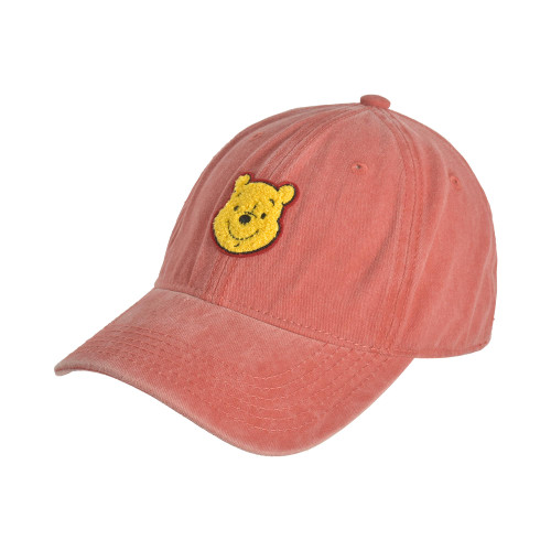 Disney Winnie The Pooh Dad Hat, Adjustable Cotton Baseball Cap with Curved Brim, Red, One Size