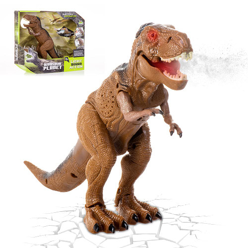 Large Remote Dinosaur Toys for Kids?Light Up Realistic T-Rex Dinosaur with Walking Roaring Spraying, Life Electronic Moving Robot Dinosaur Dragon Toy for Boys and Girls Gifts Age 3 4 5 6 7