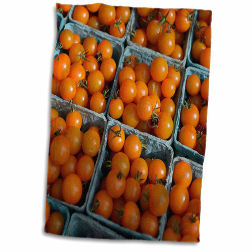 3dRose Canada, British Columbia, Salt Spring Island. Orange Cherry Tomatoes - Towels (twl-226879-1)