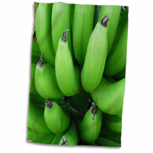 3dRose Florene Food n Beverage - Green Plantains Bananas Cousin - Towels (twl-59757-1)
