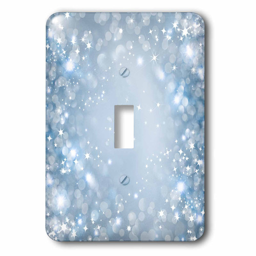 3dRose lsp_222285_1 White and Blue Sparkle Bokeh with Stars Single Toggle Switch 3dRose lsp_222285_1 White and Blue Sparkle Bokeh with Stars Single Toggle Switch