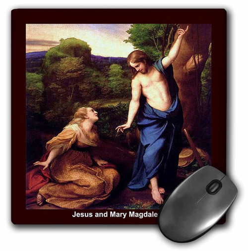 3dRose LLC 8 x 8 x 0.25 Inches Mouse Pad, Jesus and Mary Magdalene (mp_42958_1) 3dRose LLC 8 x 8 x 0.25 Inches Mouse Pad, Jesus and Mary Magdalene (mp_42958_1)
