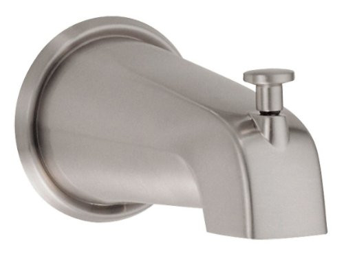 Danze D606425BN Wall Mount Tub Spout with Diverter, 8-Inch, Brushed Nickel