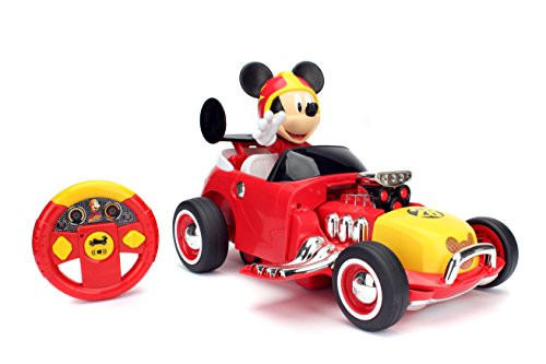 Jada Toys Disney Junior Mickey & The Roadster Racers Transforming Radio Control Car Vehicle, 14", Red