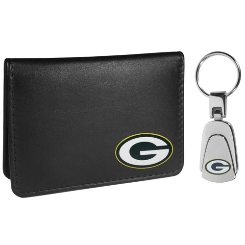 Siskiyou Sports NFL Green Bay Packers Weekend Bi-fold Wallet & Steel Key Chain, Black, One Size Siskiyou Sports NFL Green Bay Packers Weekend Bi-fold Wallet & Steel Key Chain, Black, One Size
