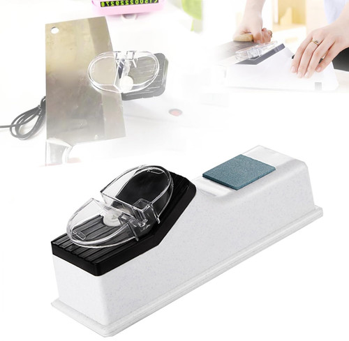MZlier Electric Knife Sharpener, Multifunctional Knife Sharpener Electric, Professional Electric Knife Sharpeners with Protective Cover for Home Kitchen Knives, 5 Seconds for Quick Sharpening(USB) MZlier Electric Knife Sharpener, Multifunctional Knife Sharpener Electric, Professional Electric Knife Sharpeners with Protective Cover for Home Kitchen Knives, 5 Seconds for Quick Sharpening(USB)
