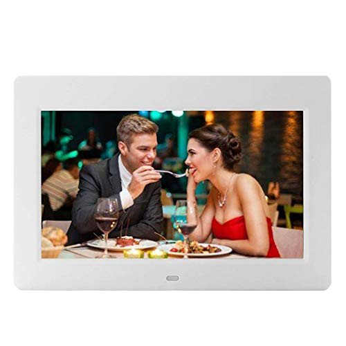 10-Inch Digital Picture Photo Frame with High Resolution Widescreen LCD, MP3 Music,Photo Video Player,Clock Function, Calendar and Remote Control, White