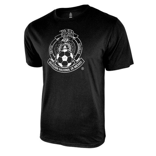 Icon Sports Men's Standard FMF Mexico National Football Team Logo T-Shirt, Black, Medium Icon Sports Men's Standard FMF Mexico National Football Team Logo T-Shirt, Black, Medium