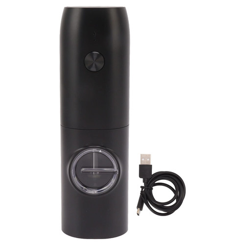 Electric Salt and Pepper Salt & Pepper Pepper Mills Grinder Electric Pepper Grinder Changeable Salt and Pepper Shakers Coarseness USB Rechargeable Automatic Salt Mill with LED