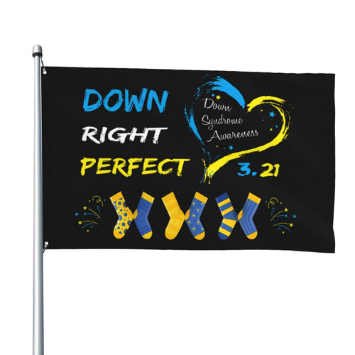 Down Syndrome Awareness 4x6 Flag Indoor/Outdoor Banner Decorative Flag 100% Polyester Flag