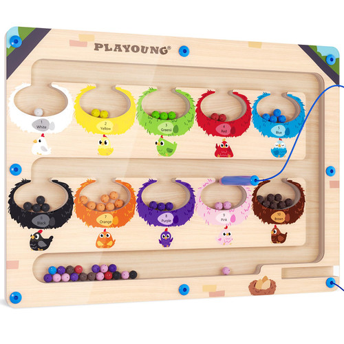 Magnetic Color and Number Maze, Montessori Toys for 3+ Year Old, Montessori Fine Motor Skills Toys for Girls Boys Education Toys for Preschool Learning Activities for 3 4 5 Years Old Magnetic Color and Number Maze, Montessori Toys for 3+ Year Old, Montessori Fine Motor Skills Toys for Girls Boys Education Toys for Preschool Learning Activities for 3 4 5 Years Old