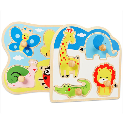 Wooden Puzzles For Toddlers 1-3 Toddler Puzzles Ages 2-4 Wooden Toddler Puzzles Ages 1-3 Baby Puzzles 12-18 Months Toddler Learning Montessori Toys For 2 + Year Old Boy Educational Toys For 1 Year Old