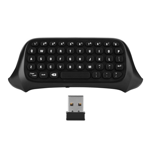 PUSOKEI Mini Wireless Controller Keyboard Controller Wireless Chat Keyboard Xbox one Controller Keyboard for Xbox one GamePad Game Gaming Controller (Black)