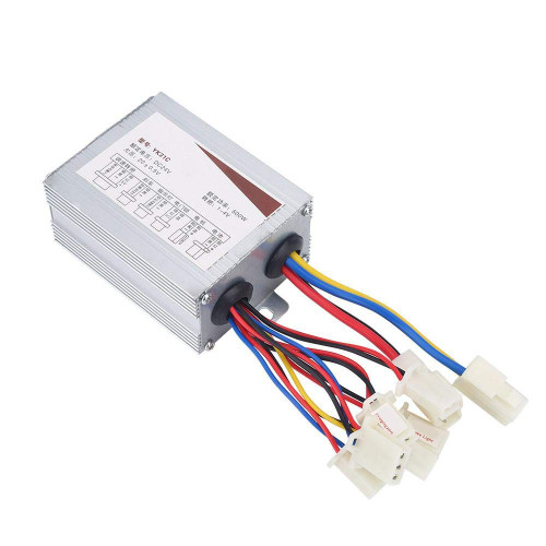 Tbest Electric Motor Controller, 24V 500W Motor Brushed Controller Box for Electric Bicycle Scooter E-Bike 24V Electric Speed Controller 24V Brushed Motor Controller 24V Controller