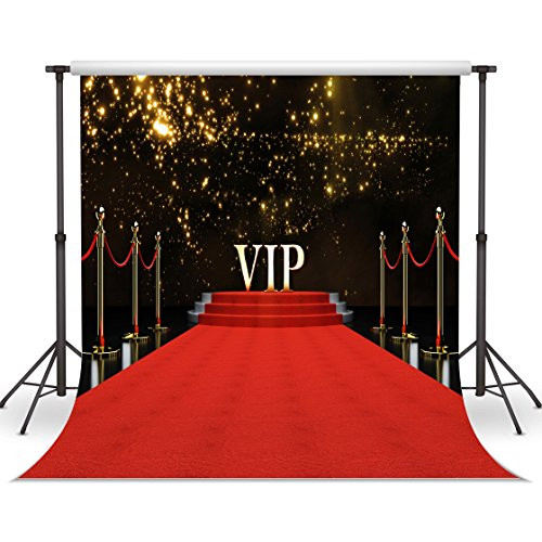 LYWYGG VIP Red Carpet Background 10x10ft Vinyl Photography Backdrop Customized Photo Background Studio Prop CP-45 LYWYGG VIP Red Carpet Background 10x10ft Vinyl Photography Backdrop Customized Photo Background Studio Prop CP-45