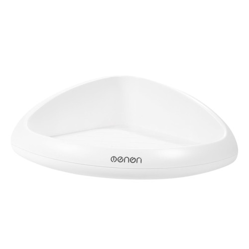 Garneck 1Pc Corner Shelf Wall Mounted Shelves for Storage Wall Hung Shelves Corner Shelves Wall Floating Shelves Wall Mounted Shelf Corner Floating Shelf take a Bath Corner Frame White abs