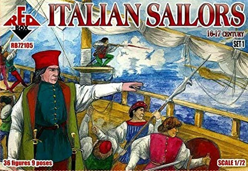 Red Box 72105-1/72 - Italian Sailors, 16-17 Century, Set 1 Plastic Model Kit