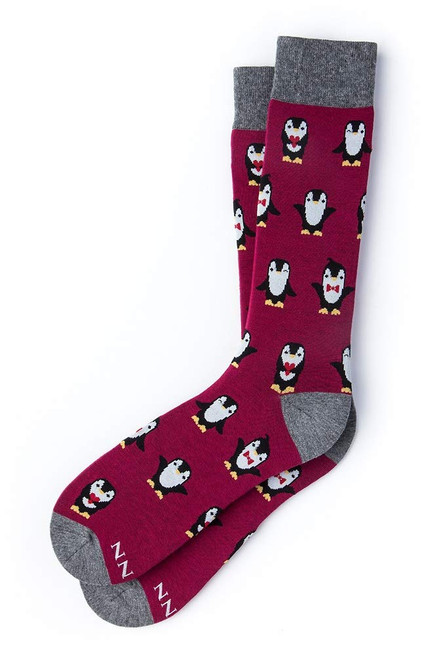 "Penguins Are Chill" Men's Hipster Novelty Crew Carded Cotton Animal Socks (1 Pair) "Penguins Are Chill" Men's Hipster Novelty Crew Carded Cotton Animal Socks (1 Pair)