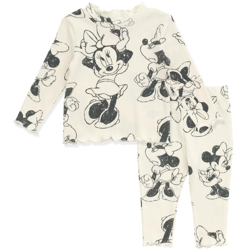 Disney Minnie Mouse Toddler Girls T-Shirt and Pants White 3T Disney Minnie Mouse Toddler Girls T-Shirt and Pants White 3T