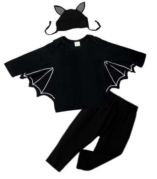 Waghaw Toddler Bat Costume 2t Bat Costume Bat Costume Baby Bat Costume for Toddler Halloween Long Sleeve ?18-24Months?BlackD?