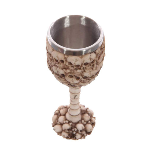 1pc wine glass party stemware skull wine goblet halloween goblet drinking cups skull goblet drinking goblet mug day of the dead wine cup wine goblet bones skull mug Metal blush