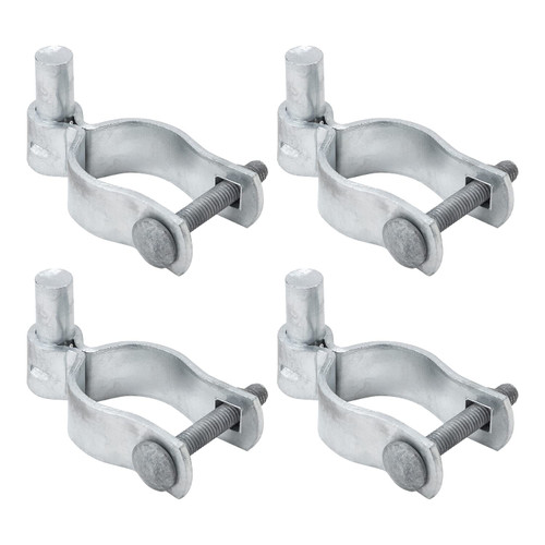 1-7/8" Chain Link Gate Hinge, VIVIDA Pipe Gate Hinge for Chain Link Fence, Galvanized Gate Hinge for 1-7/8" OD Post/Pipe, Chain Link Gate Hardware, 4 PCS