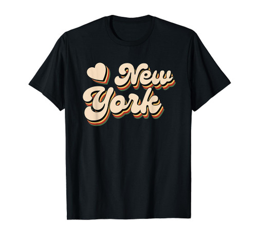 I Love New York, Retro Vintage 60s 70s 80s, I Heart New York T-Shirt