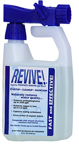 REVIVE! Swimming Pool Phosphate and Algae Remover Chemical For Pools - 32 oz