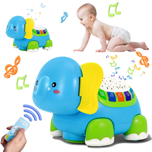 Petmundo Crawling Elephant Baby Toys for 3 Years Old, Tummy Time Toys with Music and Colorful LED Lights Interactive Musical Light up Baby Crawling Toys Birthday Gifts for Toddlers Infants Kids Petmundo Crawling Elephant Baby Toys for 3 Years Old, Tummy Time Toys with Music and Colorful LED Lights Interactive Musical Light up Baby Crawling Toys Birthday Gifts for Toddlers Infants Kids