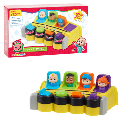 COCOMELON Pop & Learn Pals, Features 4 Characters, Learning and Education, Kids Toys for Ages 18 Month by Just Play
