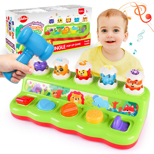 VATOS Pop Up Baby Toys - Musical Cause and Effect Animals Pop Up Toy for 6 9 12 18 Months Toddlers, 1 Year Old Infant Toys Boys Girls, Baby Interacticve Learning Educational Montessori Toys Gifts VATOS Pop Up Baby Toys - Musical Cause and Effect Animals Pop Up Toy for 6 9 12 18 Months Toddlers, 1 Year Old Infant Toys Boys Girls, Baby Interacticve Learning Educational Montessori Toys Gifts