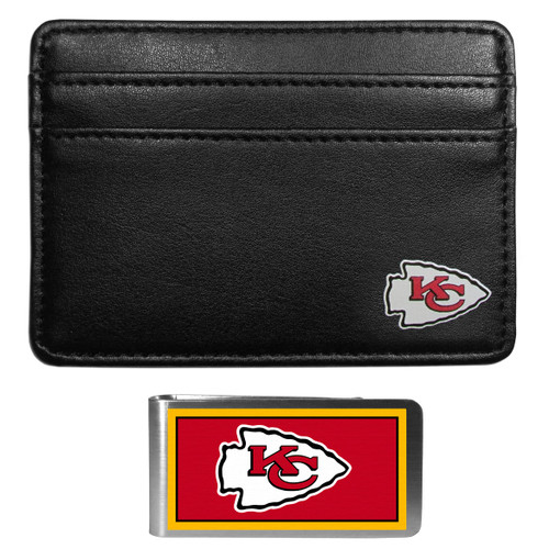 Siskiyou Sports NFL Kansas City Chiefs Weekend Wallet & Color Money Clip, Black, One Size