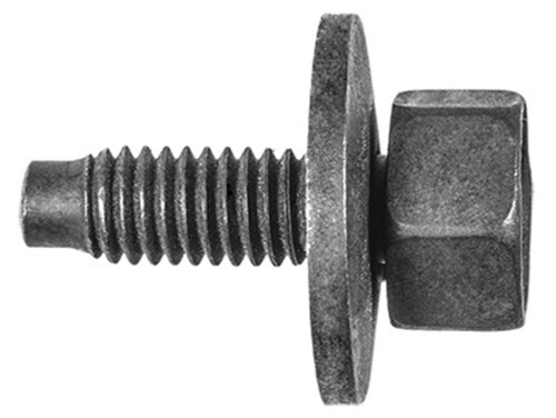 50 M6-1.0 X 18.5mm Hex Head Sems Body Bolts 11mm Hex