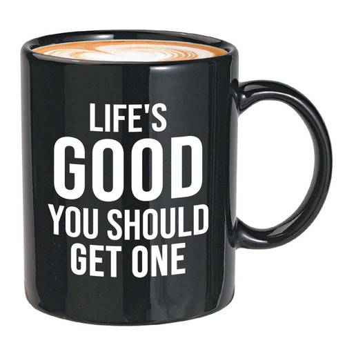 Sarcasm Coffee Mug 11oz Black - Life's Good You Should Get One - Witty Unique Joke Comedy Sarcastic Humor Inappropriate Pun Laugh for Men Women Friend Sarcasm Coffee Mug 11oz Black - Life's Good You Should Get One - Witty Unique Joke Comedy Sarcastic Humor Inappropriate Pun Laugh for Men Women Friend