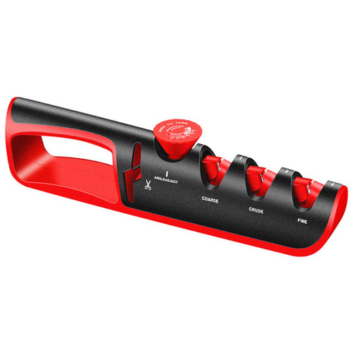 Portable Knife Sharpener, Double Sided Electric Knife Sharpener, Diamond Grinding Wheel Universal Knife And Scissors, Three Grades of Fine Grinding