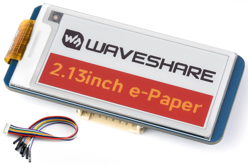 waveshare for Raspberry Pi 4B 3B+3B 2B/Zero W Zero WH/Zero 2 W 2 WH/forArduino/STM32/Jetson Nano, 2.13inch E-Paper HAT 250x122 E-Ink Display Screen Red/Yellow/Black/White Four Display Colors