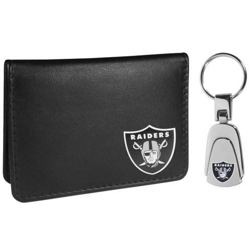 Siskiyou Sports NFL Las Vegas Raiders Weekend Bi-fold Wallet & Steel Key Chain, Black, One Size Siskiyou Sports NFL Las Vegas Raiders Weekend Bi-fold Wallet & Steel Key Chain, Black, One Size
