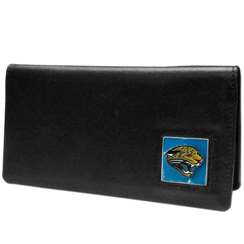 NFL Siskiyou Sports Fan Shop Jacksonville Jaguars Leather Checkbook Cover One Size Black