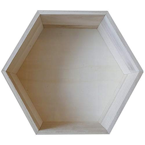 Artemio Hexagon Wooden Shelf 30 x 26,5 x 10 cm Artemio Hexagon Wooden Shelf 30 x 26,5 x 10 cm