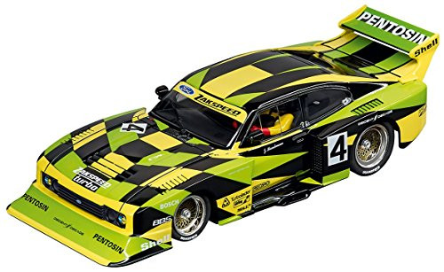 Carrera USA 20030832 Digital 132 Ford Capri Zakspeed Turbo Jürgen Hamelmann Team No. 4 Slot Car Racing Vehicle, Green