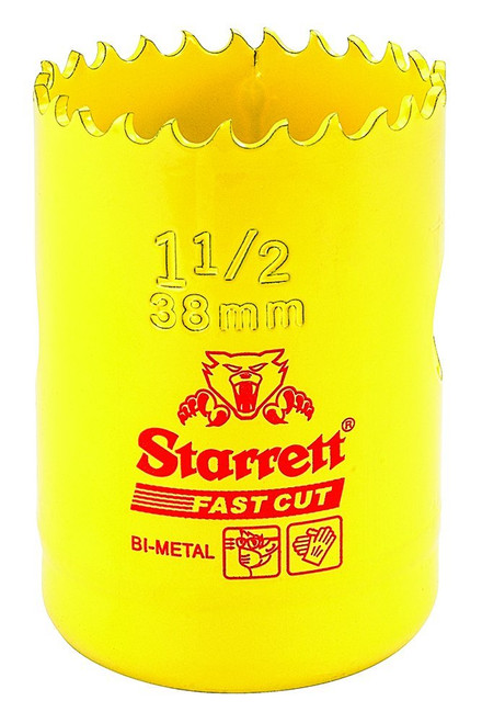 Starrett FCH0112-G HSS Fastcut Holesaw, 1-1/2'