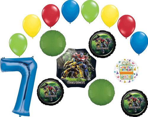 Mayflower Products The Ultimate Transformer 7th Birthday Party Supplies and Balloon Decorations