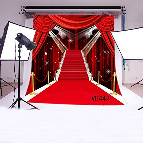 LB 10x10ft Red Carpet Vinyl Photography Backdrop Customized Photo Background Studio Prop VD442(Folded) LB 10x10ft Red Carpet Vinyl Photography Backdrop Customized Photo Background Studio Prop VD442(Folded)