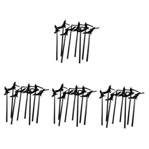 GLEAVI 200 Sets Birthday Party Drink Straws Drinking Straws Decorate Halloween